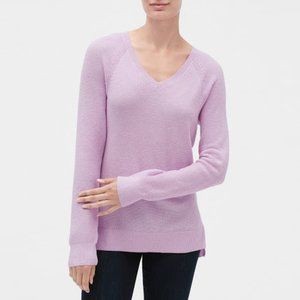 GAP Factory V-Neck Pullover Sweater Purple Sz L NWT